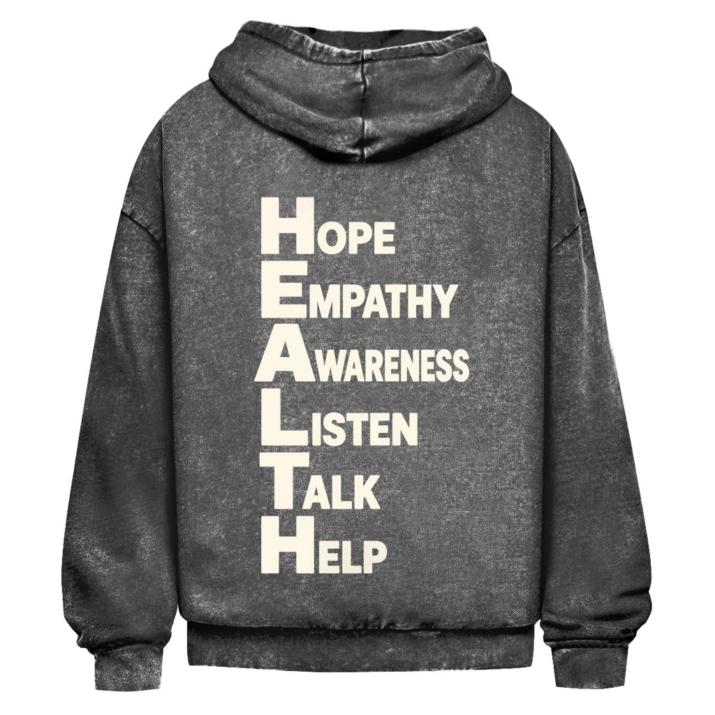 Oversize Washed Hoodie health