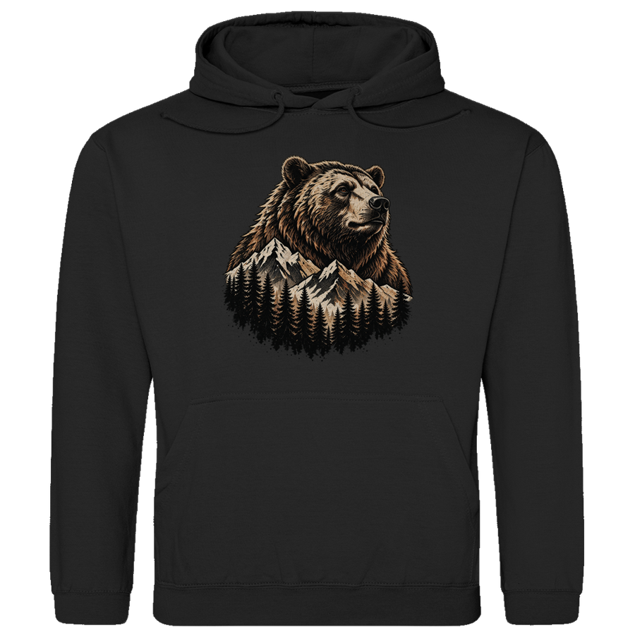 Herren Hoodie Daddybaer Baer Berge