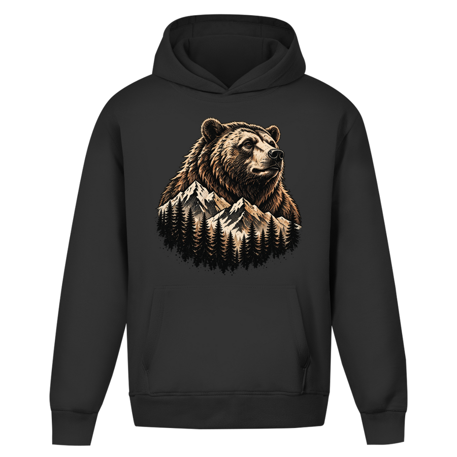 Oversize Hoodie Ohne Kordel Daddybaer Baer Berge