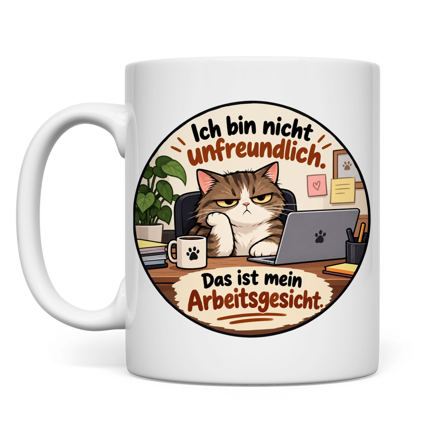 Keepsake Kaffee – Katze: Arbeitsgesicht