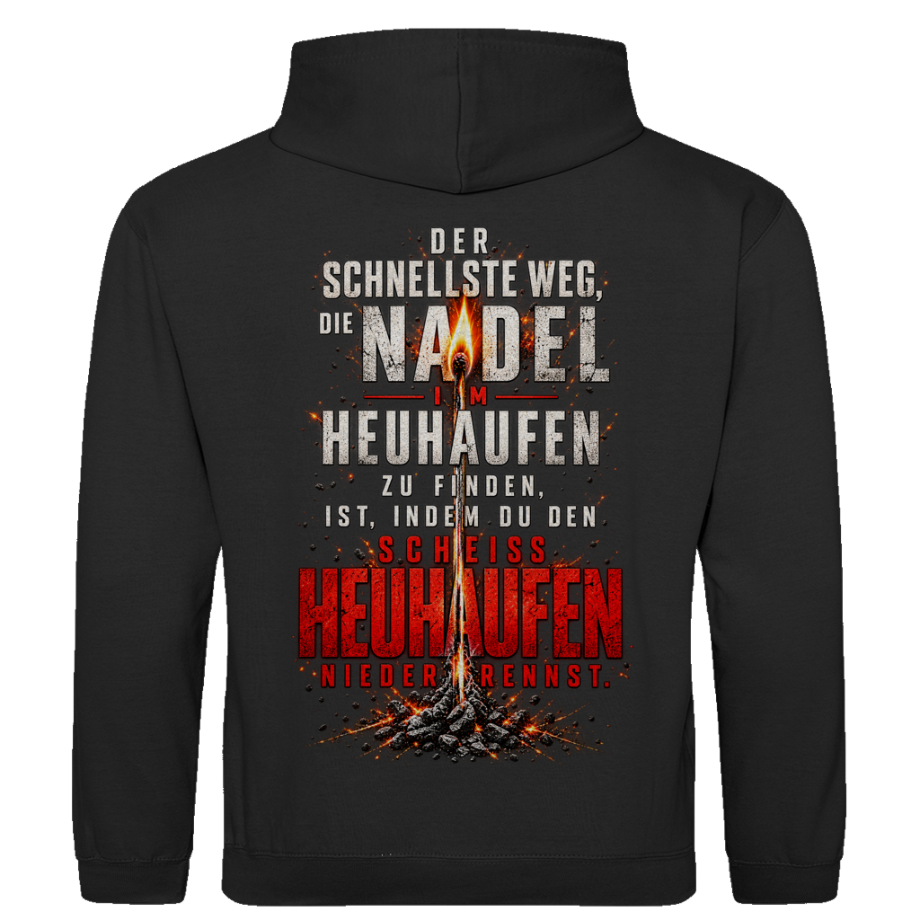 Herren Hoodie – Brennende Nadel im Heuhaufen