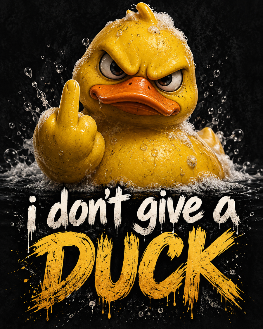 Sticker mit Motiv: I Don't Give A Duck