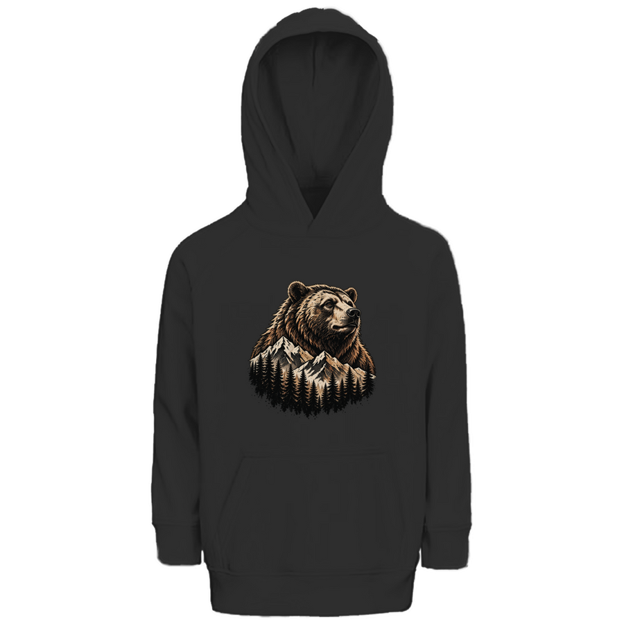 Kinder Premium Bio Hoodie Daddybaer Baer Berge