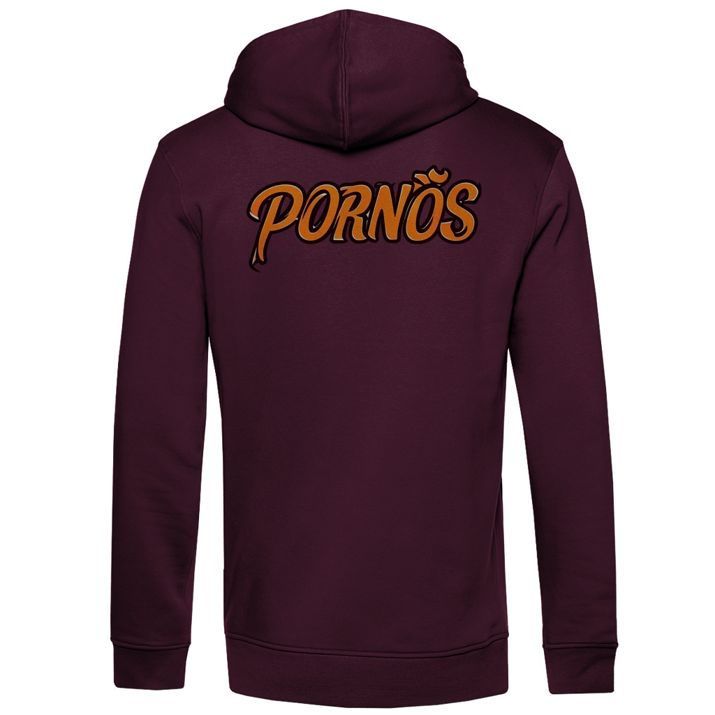 PORNÖS – Herren Premium Bio Hoodie – Backdruck