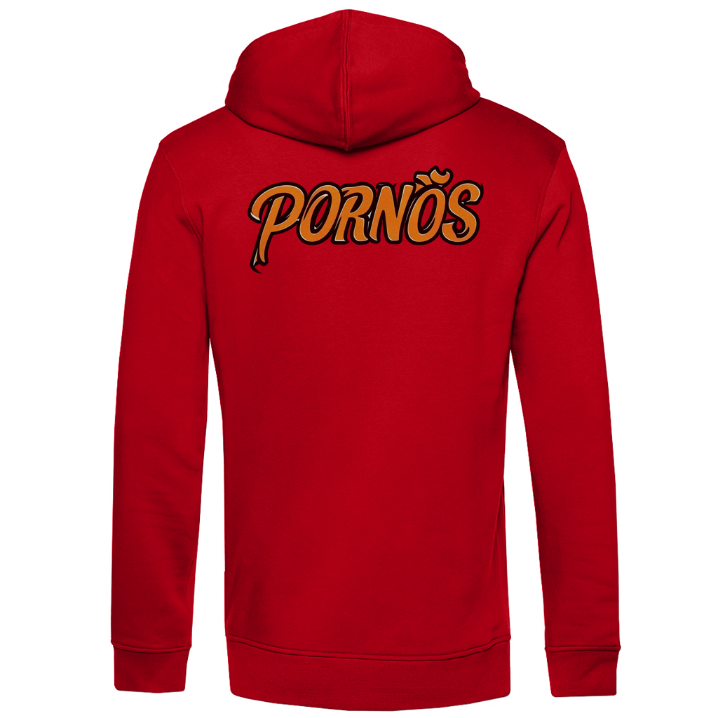 PORNÖS – Herren Premium Bio Hoodie – Backdruck