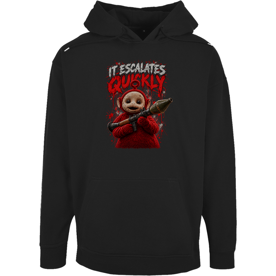 Unisex Oversize Hoodie It Escalates Quickly – Retro-Maskottchen