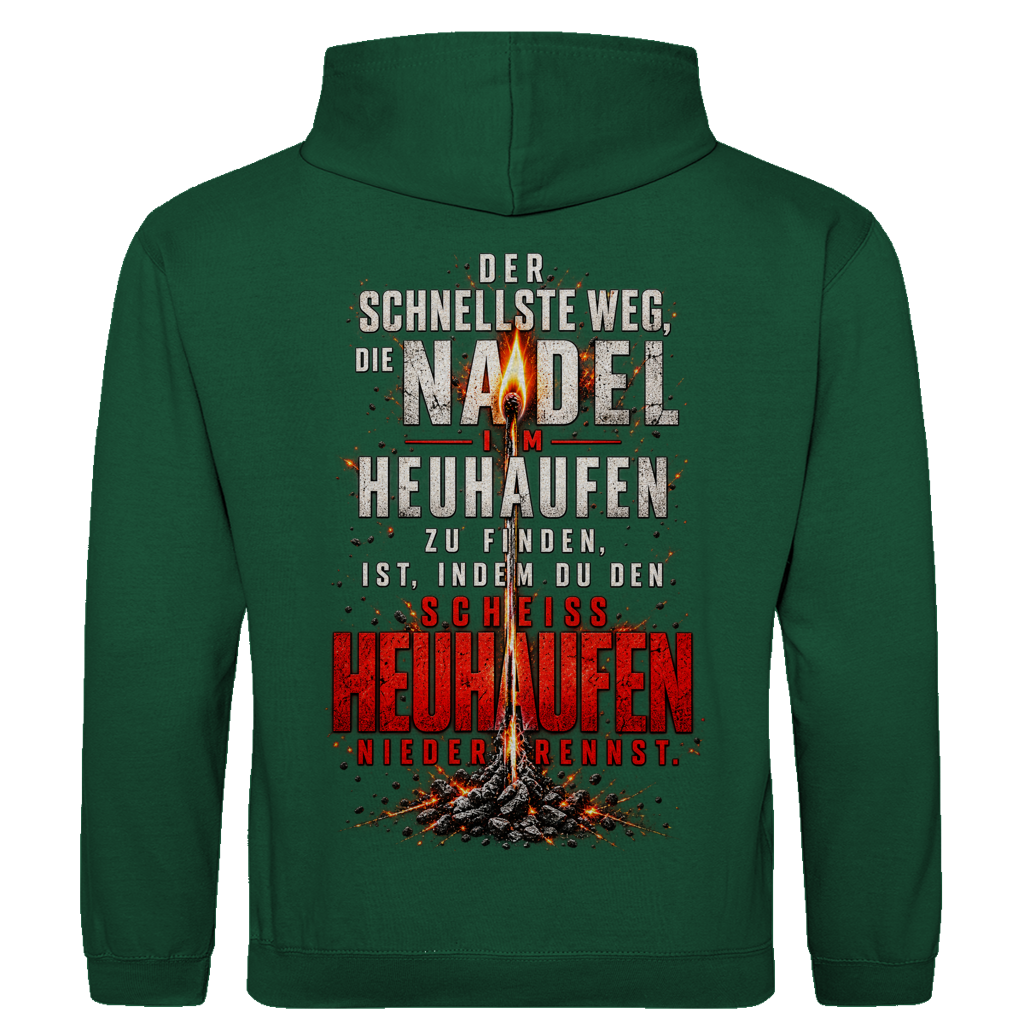 Herren Hoodie – Brennende Nadel im Heuhaufen