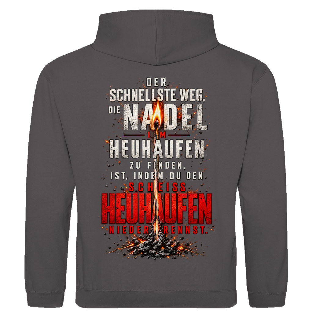 Herren Hoodie – Brennende Nadel im Heuhaufen