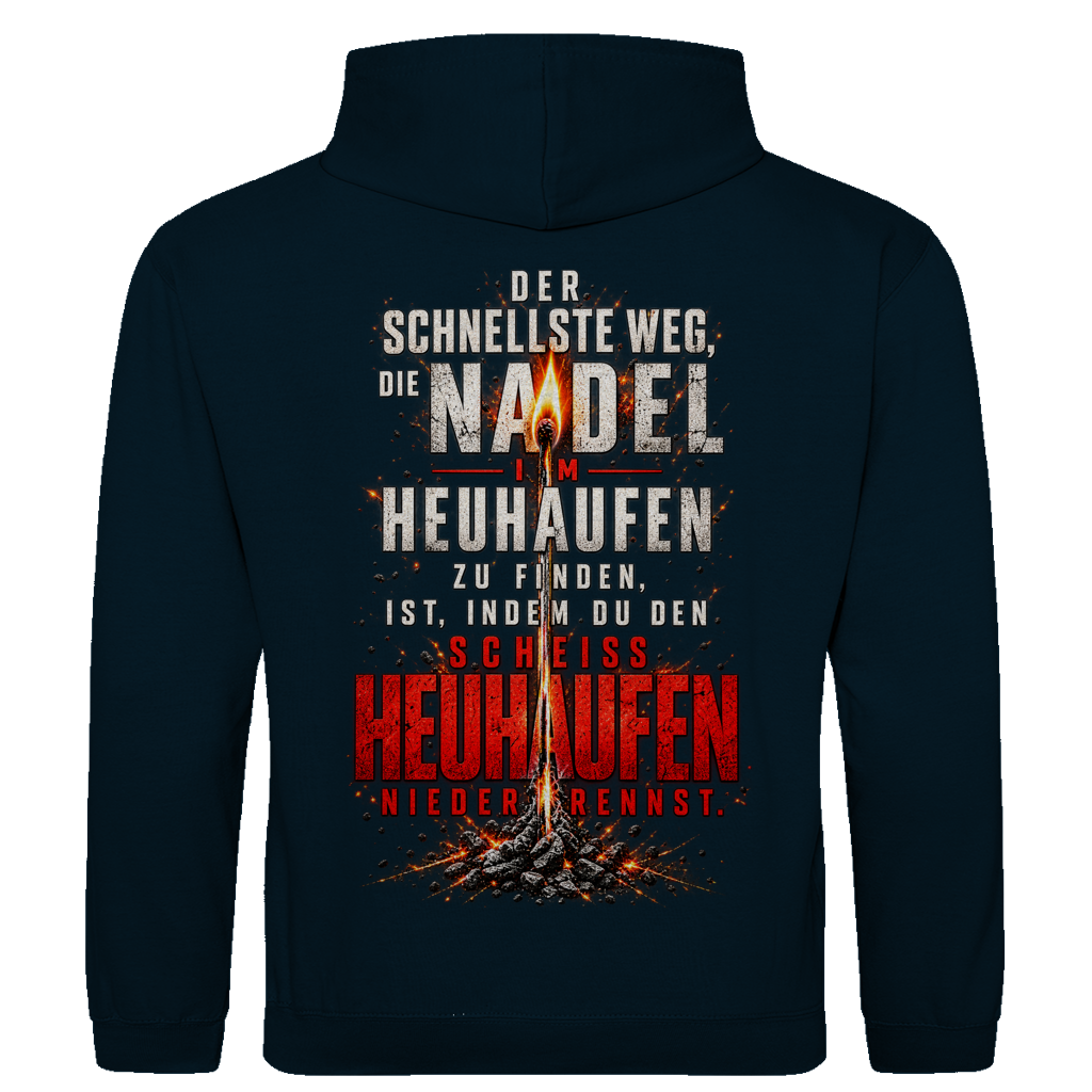 Herren Hoodie – Brennende Nadel im Heuhaufen