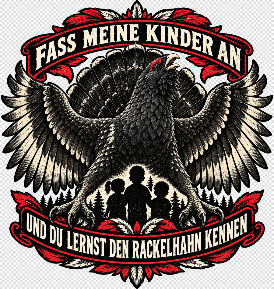 Sticker mit Motiv: Fass meine Kinder an...