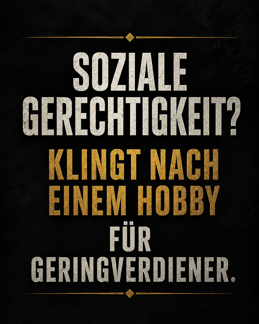 Sticker mit Motiv: Soziale Gerechtigkeit?