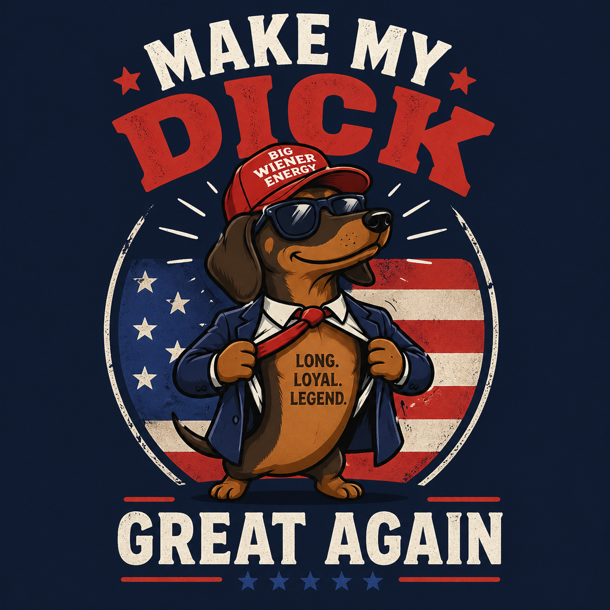Sticker 'Make My Dick Great Again'